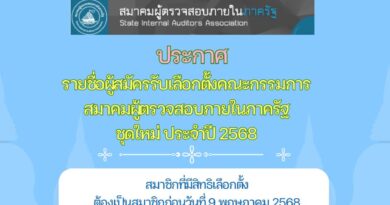 ประกาศรายชื่อผู้สมัครรับเลือกตั้ง